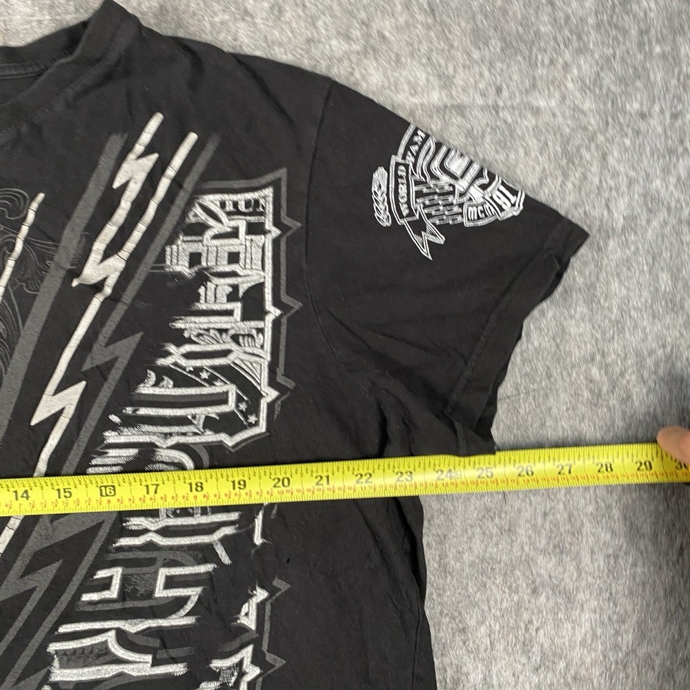 Vintage Y2K‎ Southpole T-Shirt Men's V Neck Short Sleeve Black Graphic - Picture 2 of 9